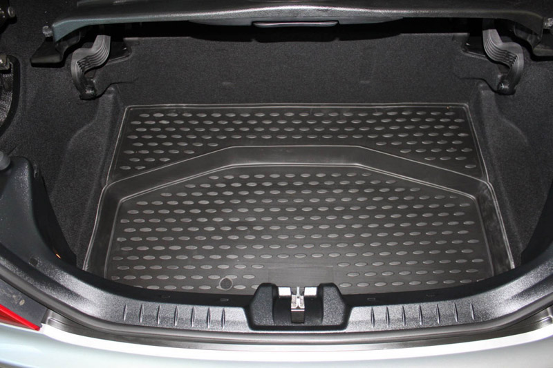 Коврик в багажник Mercedes-Benz SLK-Class (R171) '2004-2011 (купе) Novline-Autofamily (черный, полиуретановый)