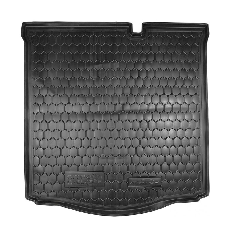 Коврик в багажник Citroen C-Elysee '2012-> (седан) Avto-Gumm (черный, пластиковый)