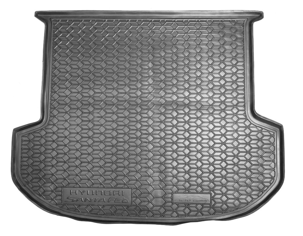 Коврик в багажник Hyundai Santa Fe '2018-2020 (5-ти местный) Avto-Gumm (черный, пластиковый)