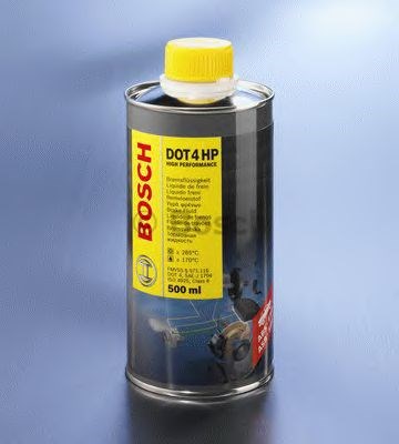 Тормозная жидкость BRAKE FLUID DOT 4 HP, 0,5 л, ориг.№ 1987479112 Bosch