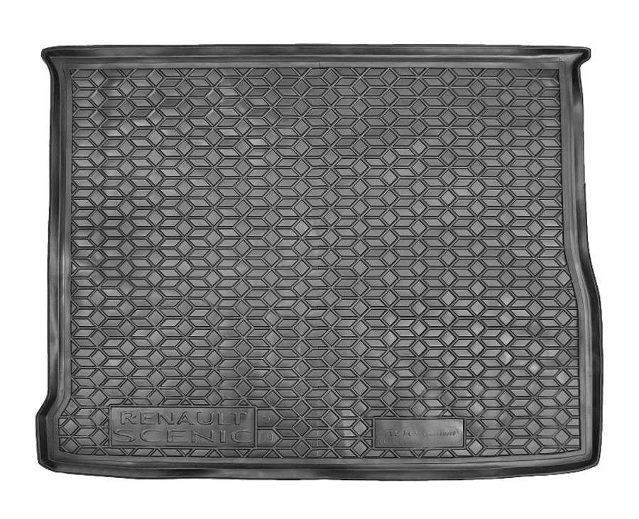 Коврик в багажник Renault Scenic '2009-2016 Avto-Gumm (черный, пластиковый)