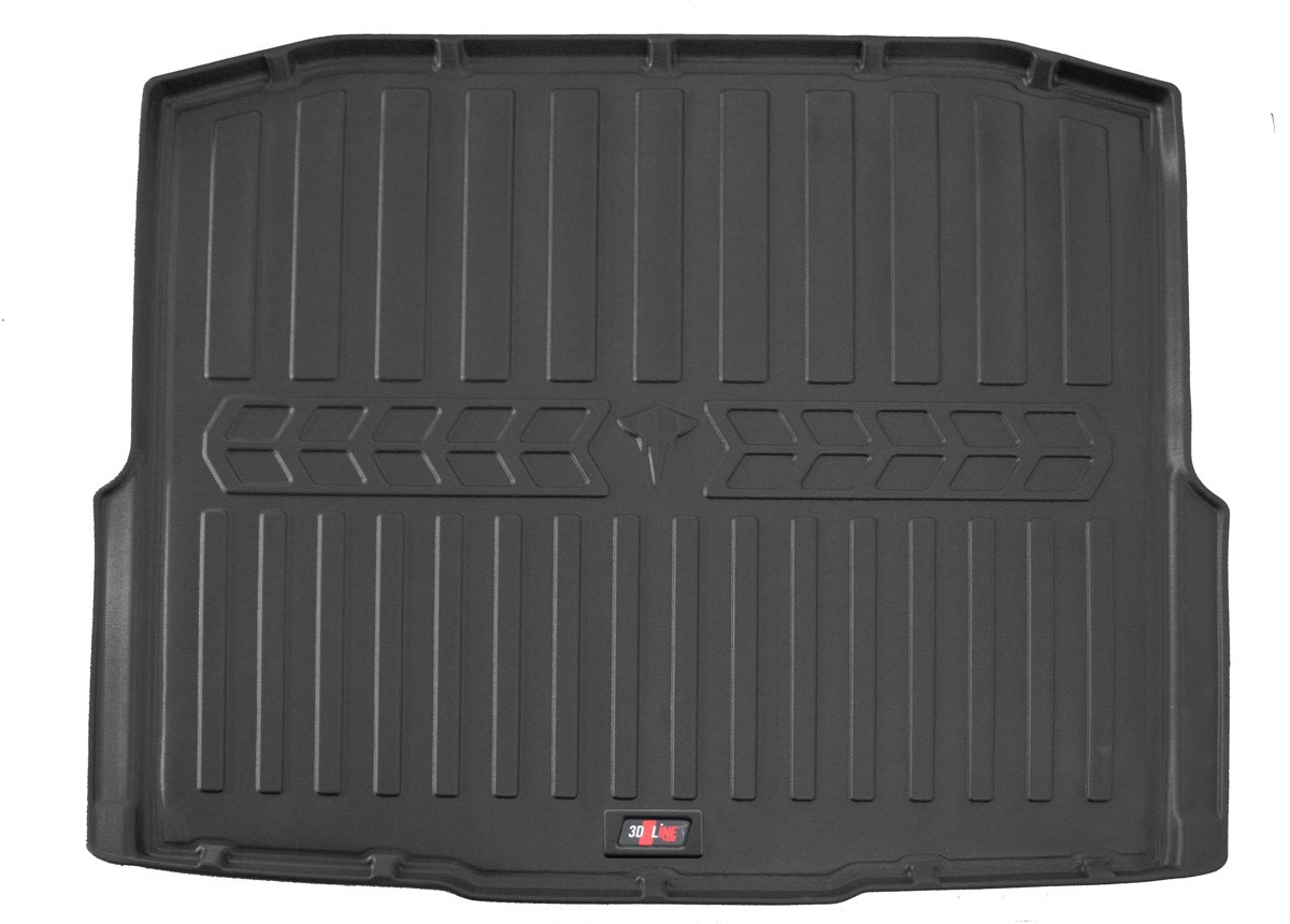 Коврик в багажник Skoda Octavia A7 '2013-2020 (универсал, без боковых углублений) Stingray (черный, резиновый)