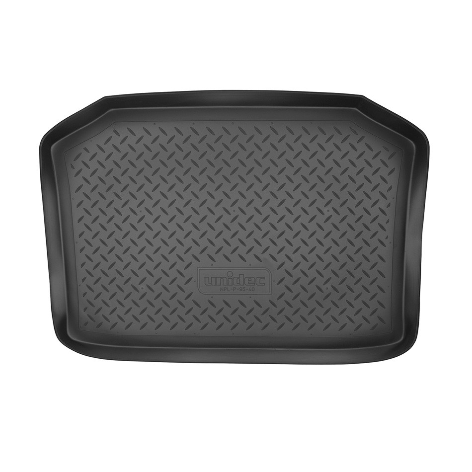 Коврик в багажник Volkswagen Polo '2001-2009 (хетчбек) Norplast (черный, пластиковый)