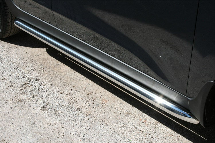 Пороги (подножки) Hyundai ix35 '2010-> (диаметр 60 мм) Novline-Autofamily