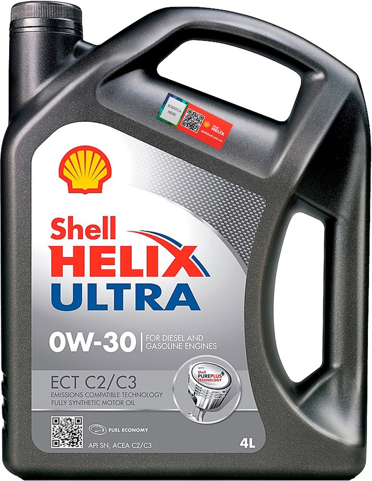 Масло моторное Shell Helix Ultra ECT C2/С3 0W-30 4 л (1017)