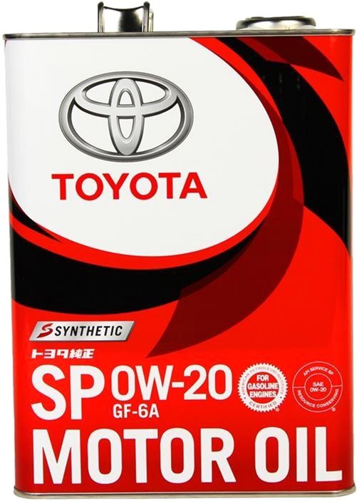 Масло моторное Toyota 0W20 SP/GF-6A 4 л (0888013205)
