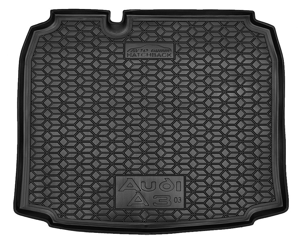 Коврик в багажник Audi A3 '2003-2012 (хетчбек) Avto-Gumm (черный, полиуретановый)