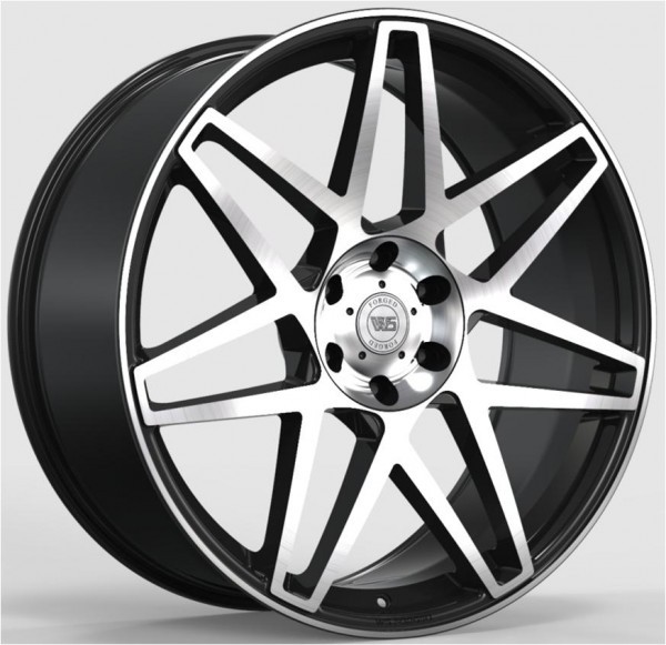 Диски R24 6x139.7 20 10.0J h 78.1 WS2129 MATTE BLACK WITH MACHINED FACE FORGED