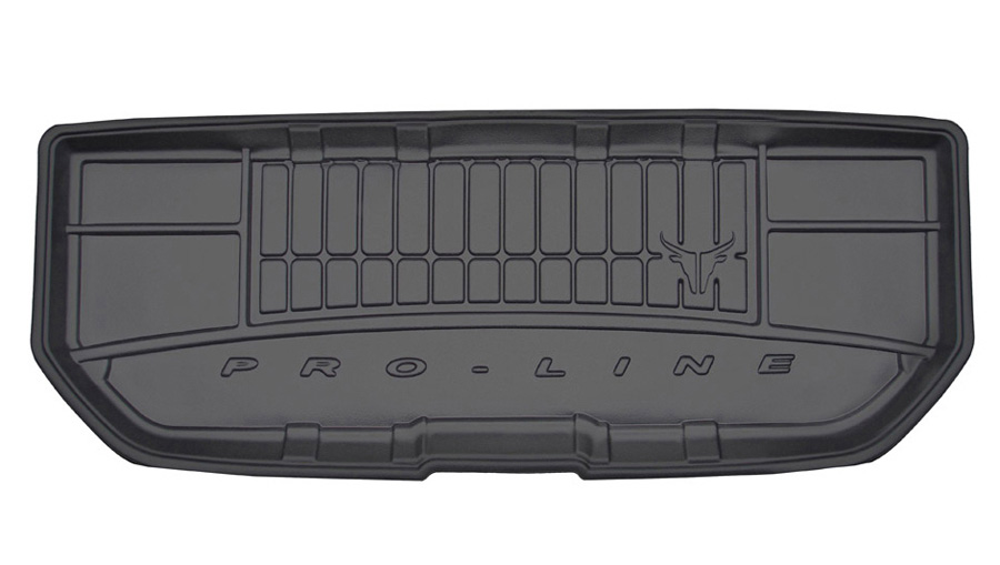 Коврик в багажник Ford Galaxy '2006-2015 (короткий, 3-х зонный климат-контроль) Frogum (черный, резиновый)