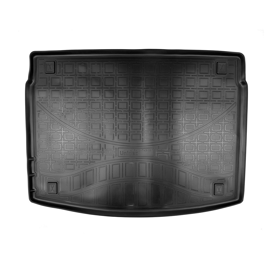 Коврик в багажник KIA Ceed '2018-> (хетчбек, с сабвуфером) Norplast (черный, полиуретановый)