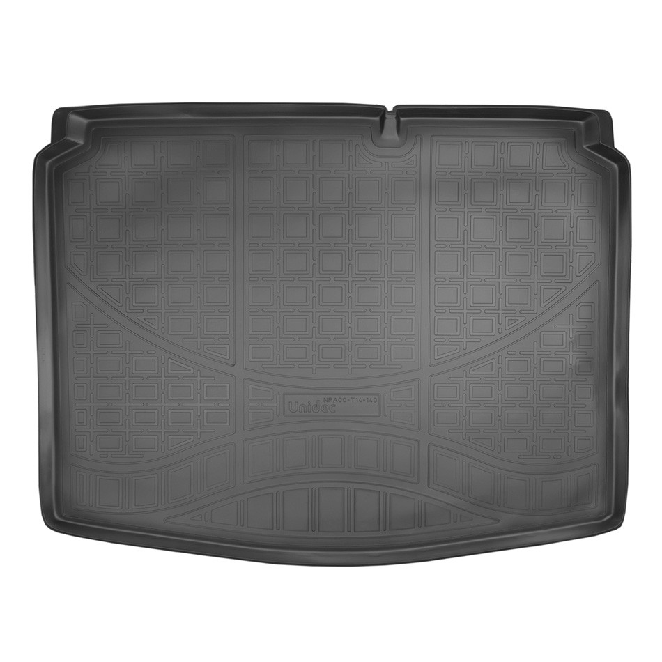 Коврик в багажник Citroen C4 '2010-2020 (хетчбек) Norplast (черный, пластиковый)