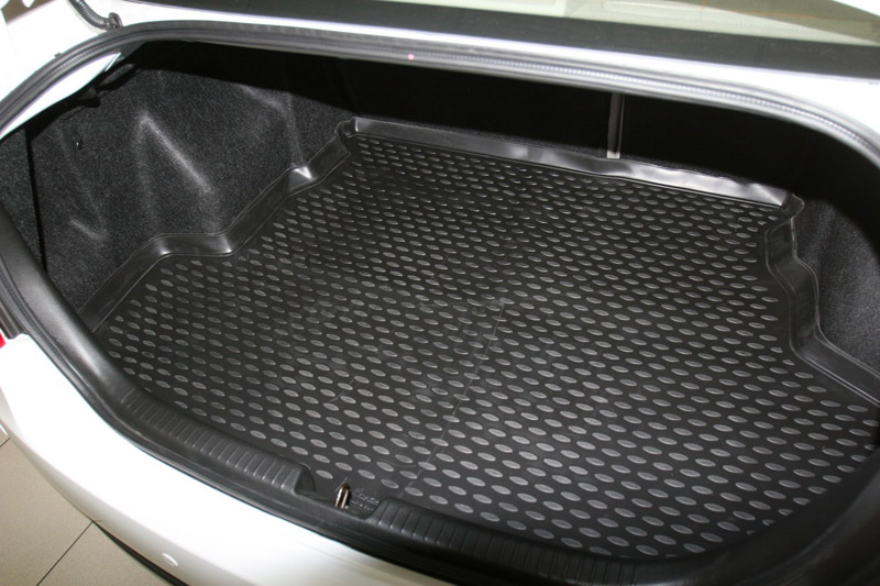 Коврик в багажник FAW Besturn B50 '2011-> (седан) Novline-Autofamily (черный, полиуретановый)