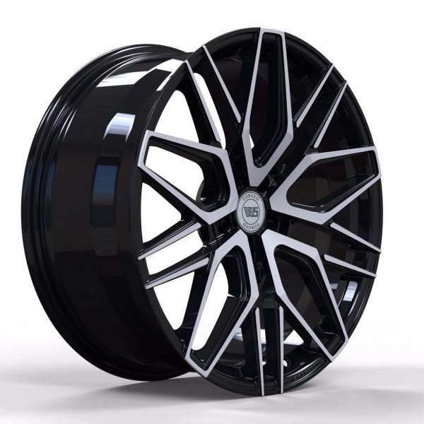 Диски R20 5x112 35 9.0J h 66.5 WS1281 GLOSS BLACK WITH MACHINED FACE FORGED