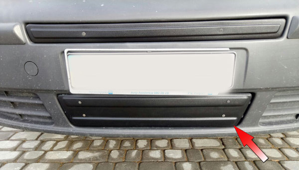 Зимняя накладка на решетку радиатора для Opel Vivaro '2001-2006 (бампер низ) матовая FLY