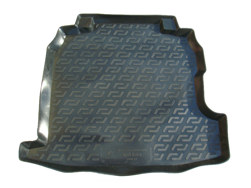 Коврик в багажник Opel Astra (H) '2007-2012 (седан) L.Locker (черный, пластиковый)