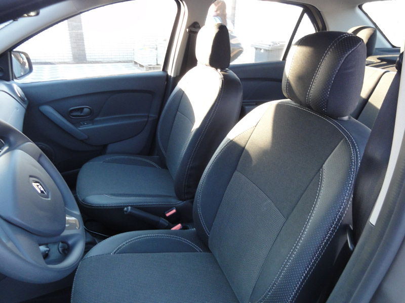 Чехлы на сиденья Renault Logan '2013-> Цельная спинка (исполнение Premium Style) MW Brothers