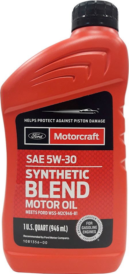 Масло моторное Ford Motorcraft Synthetic Blend Motor Oil 5W-30 0.946 л (XO-5W-30-QSP)