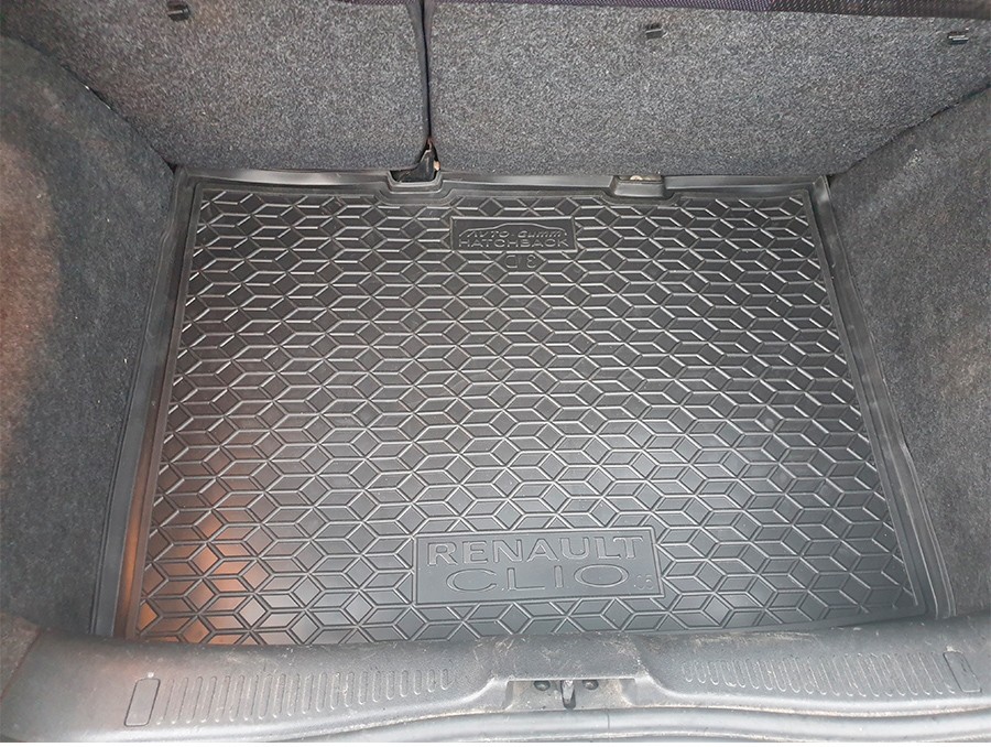 Коврик в багажник Renault Clio '2005-2012 (хетчбек) Avto-Gumm (черный, полиуретановый)