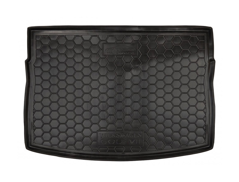 Коврик в багажник Volkswagen Golf 7 '2012-2020 (хетчбек) Avto-Gumm (черный, пластиковый)