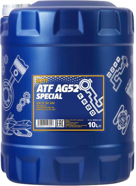 Масло трансмиссионное Mannol ATF AG52 Automatic Special 10 л (MN8211-10)