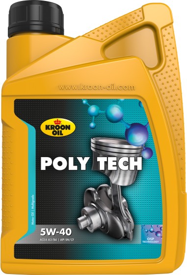 Масло моторное Kroon Oil Poly Tech 5W-40 1 л (36139)