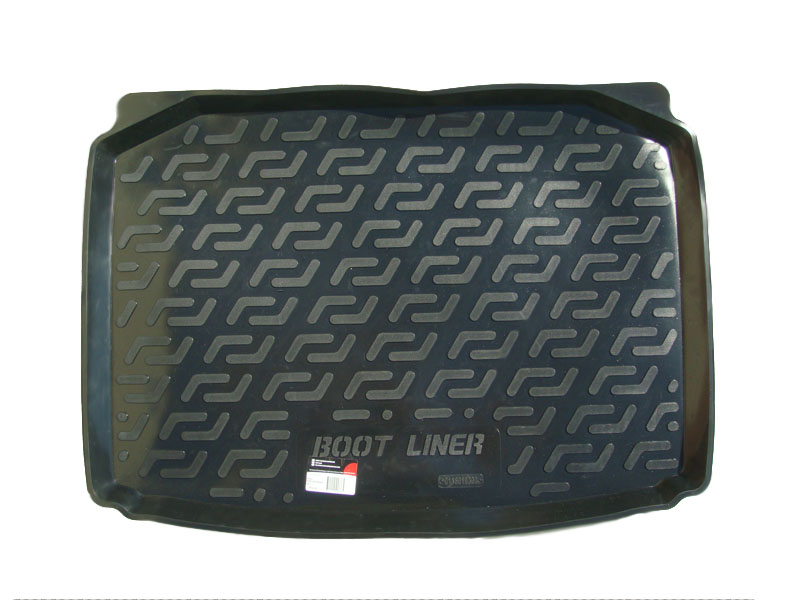 Коврик в багажник Skoda Fabia '2007-2014 (хетчбек) L.Locker (черный, резиновый)