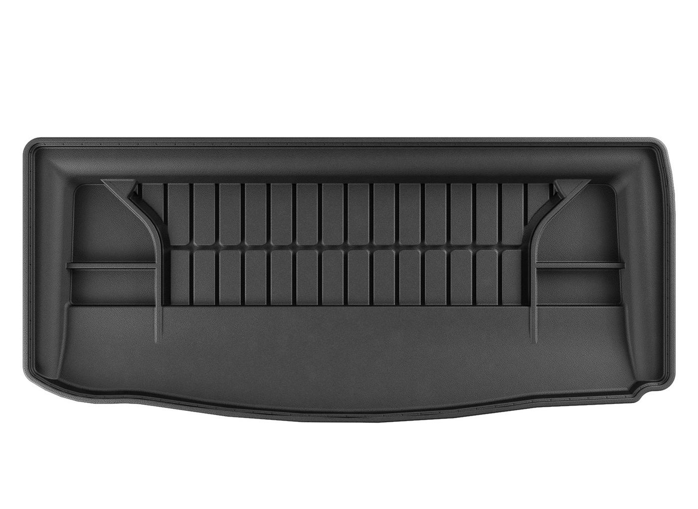 Коврик в багажник Tesla Model S '2012-> (задний, нижний) Frogum (черный, резиновый)