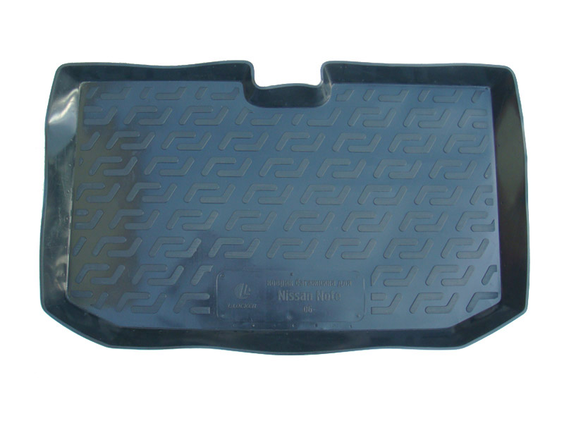 Коврик в багажник Nissan Note '2005-2013 (нижняя полка) L.Locker (черный, пластиковый)