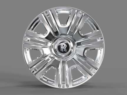 Диски R22 5x112 35 9.5J h 66.56 RR2135  SILVER POLISHED FORGED