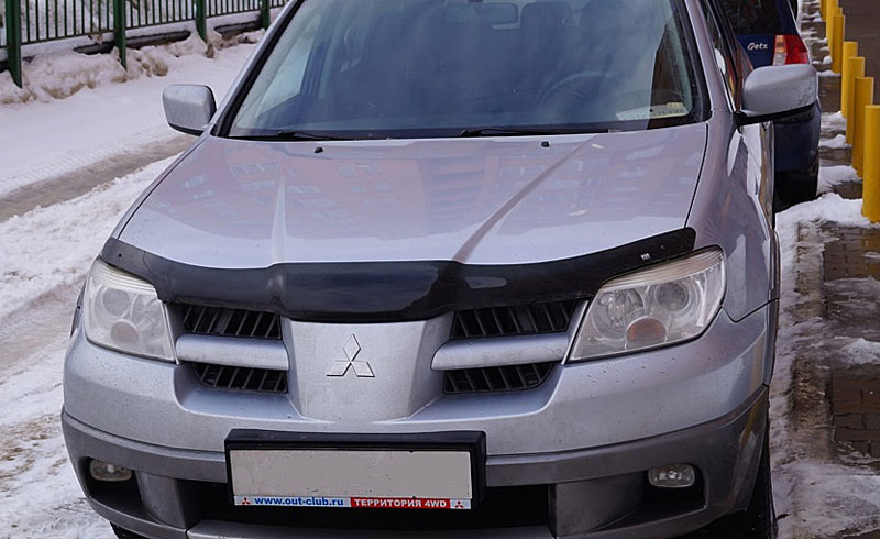 Дефлектор капота Mitsubishi Outlander '2003-2010 (без логотипа) EGR