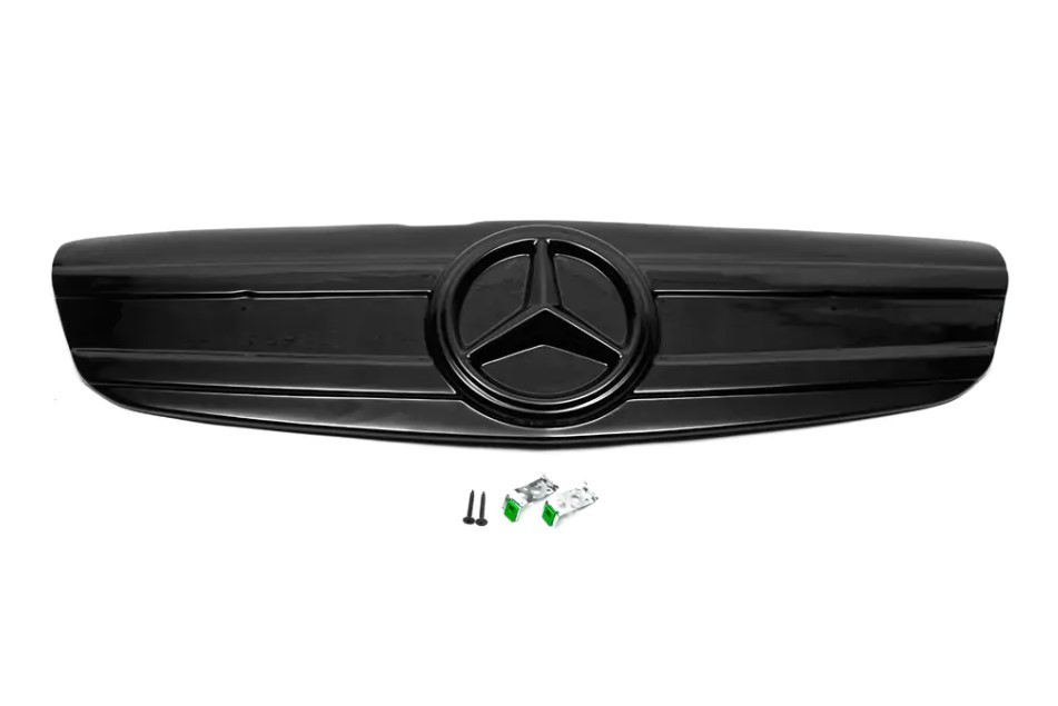Зимняя накладка на решетку радиатора для Mercedes-Benz Vito (W639) '2010-2014 (верхняя решетка) глянцевая FLY