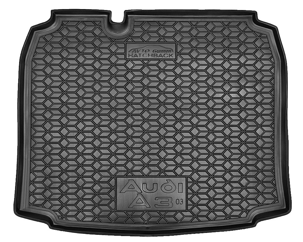 Коврик в багажник Audi A3 '2003-2012 (хетчбек) Avto-Gumm (черный, пластиковый)