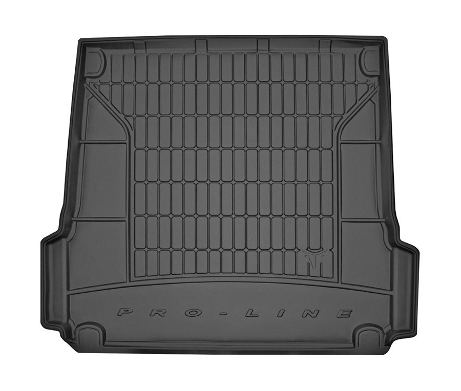 Коврик в багажник Peugeot 308 '2013-2021 (универсал, с боковыми углублениями) Frogum (черный, резиновый)