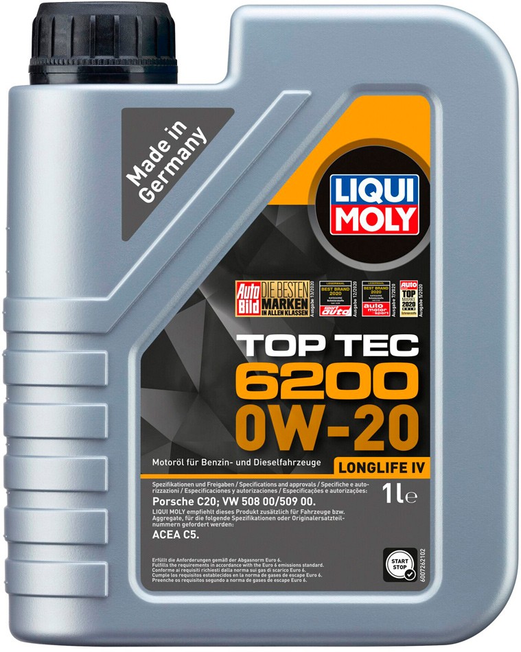 Масло моторное Liqui Moly Top Tec 6200 0W-20 1 л (20787)