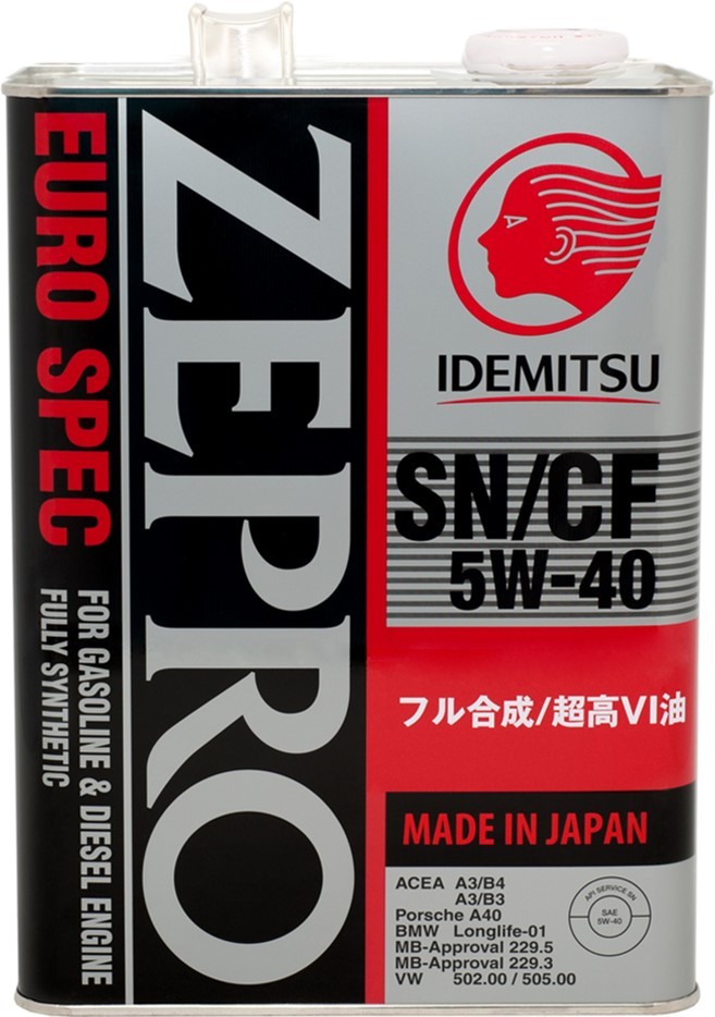Масло моторное Idemitsu Zepro Euro Spec 5W-40 4 л (4589573620076)
