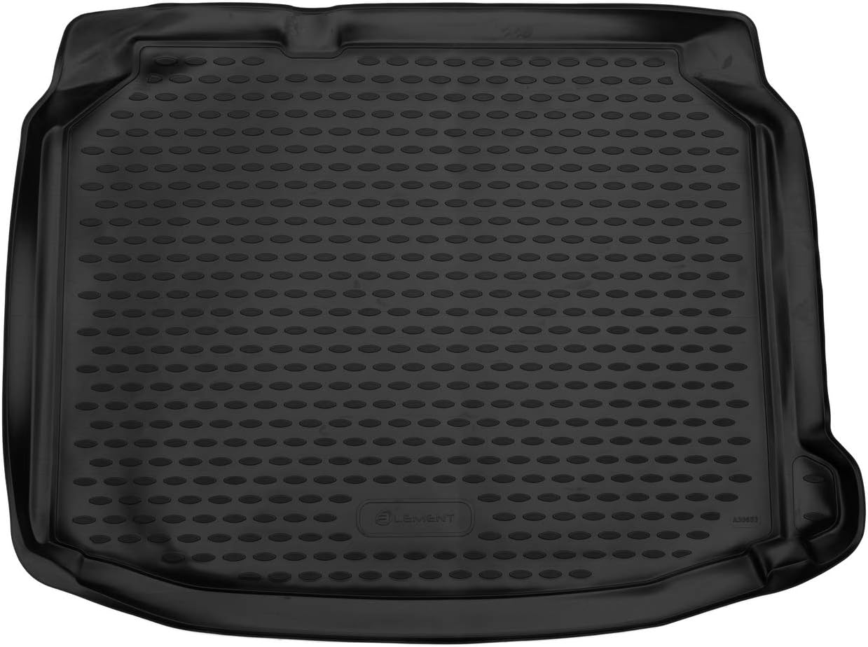 Коврик в багажник Seat Leon '2012-2020 (хетчбек) Element (черный, полиуретановый)