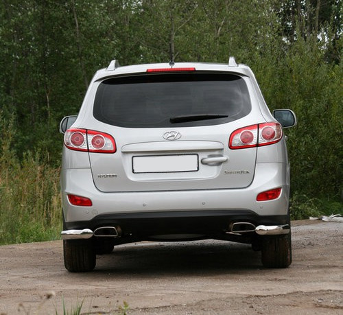 Дуга задняя Hyundai Santa Fe '2009-2012 (уголки одинарные) Novline-Autofamily