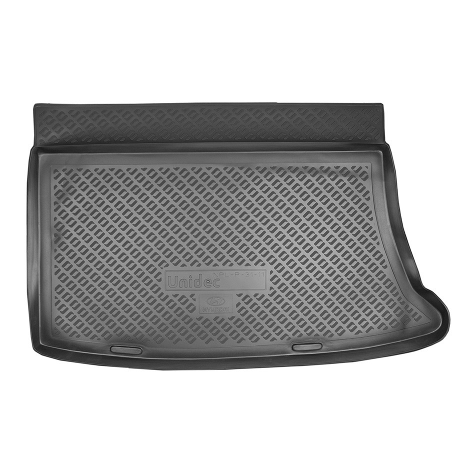 Коврик в багажник Hyundai i30 '2007-2012 (хетчбек) Norplast (черный, пластиковый)