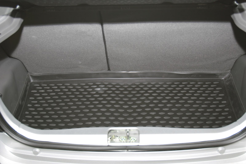 Коврик в багажник Chevrolet Spark '2010-> (хетчбек) Novline-Autofamily (черный, полиуретановый)