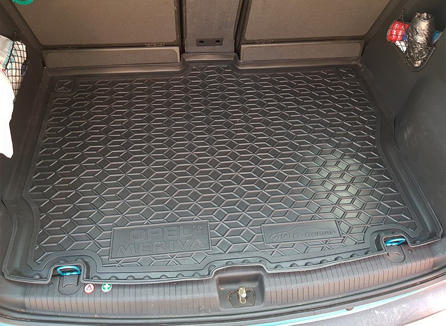 Коврик в багажник Opel Meriva (A) '2003-2010 Avto-Gumm (черный, полиуретановый)
