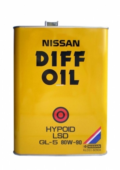 Масло трансмиссионное Nissan Diff oil Hypoid LSD GL-5 80W-90 4 л (KLD3180904EU)