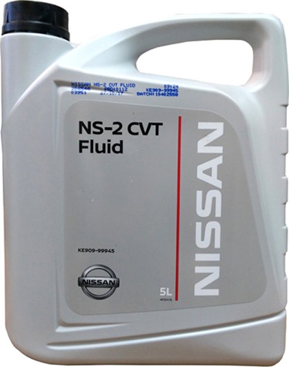 Масло трансмиссионное Nissan CVT Fluid NS-2 5 л (KE90999945)