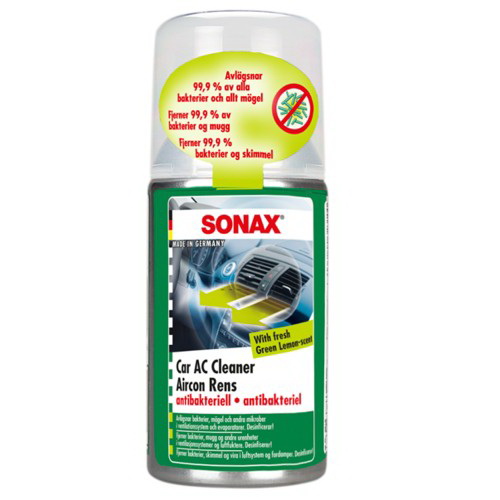Очиститель кондиционера антибактериальный Sonax Green Lemon 100 мл (4064700323407)