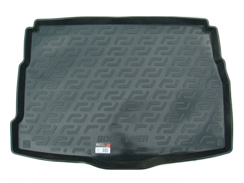 Коврик в багажник Hyundai i30 '2012-2017 (хетчбек) L.Locker (черный, пластиковый)