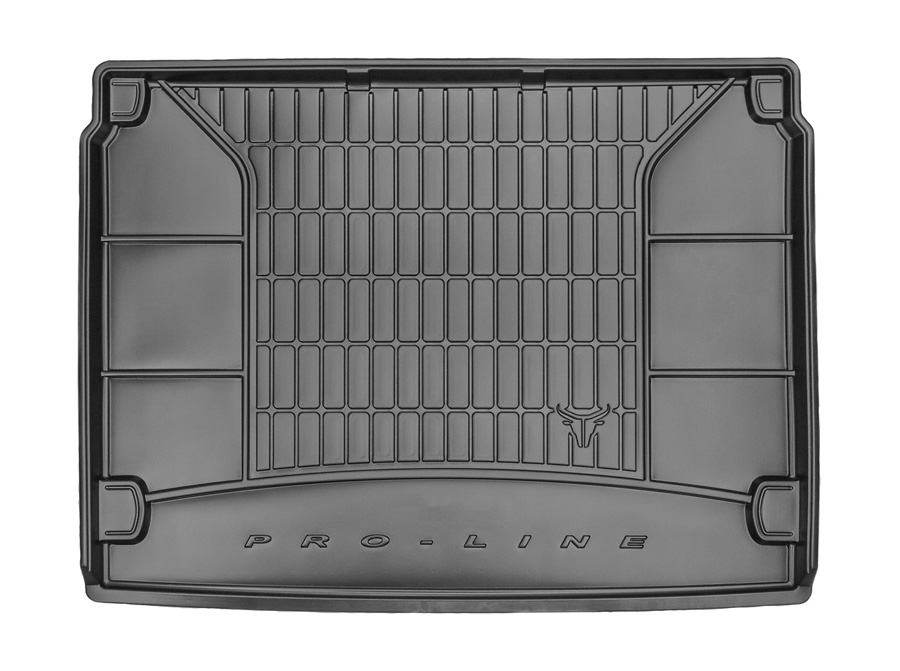 Коврик в багажник Citroen Berlingo '2008-2018 (пассажирский) Frogum (черный, резиновый)