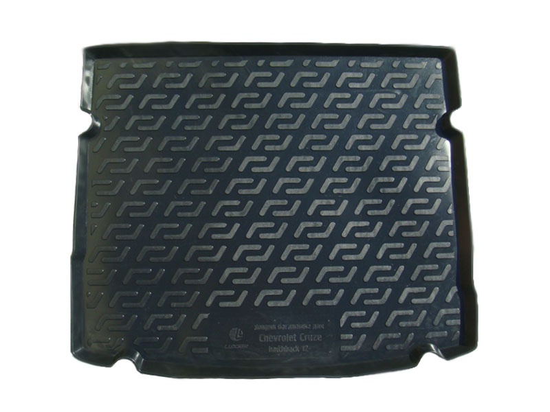 Коврик в багажник Chevrolet Cruze '2011-2016 (хетчбек) L.Locker (черный, резиновый)