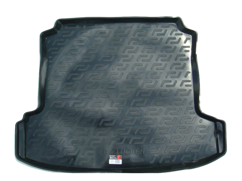 Коврик в багажник Volkswagen Polo Sedan '2010-2020 (седан) L.Locker (черный, пластиковый)