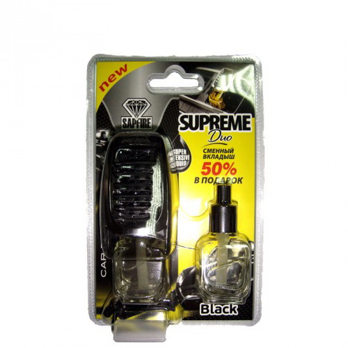 Ароматизатор Sapfire Aroma Car Supreme Duo Black 2 шт по 8 мл (5907718922592)