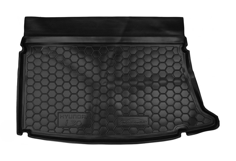 Коврик в багажник Hyundai i30 '2007-2012 (хетчбек) Avto-Gumm (черный, полиуретановый)