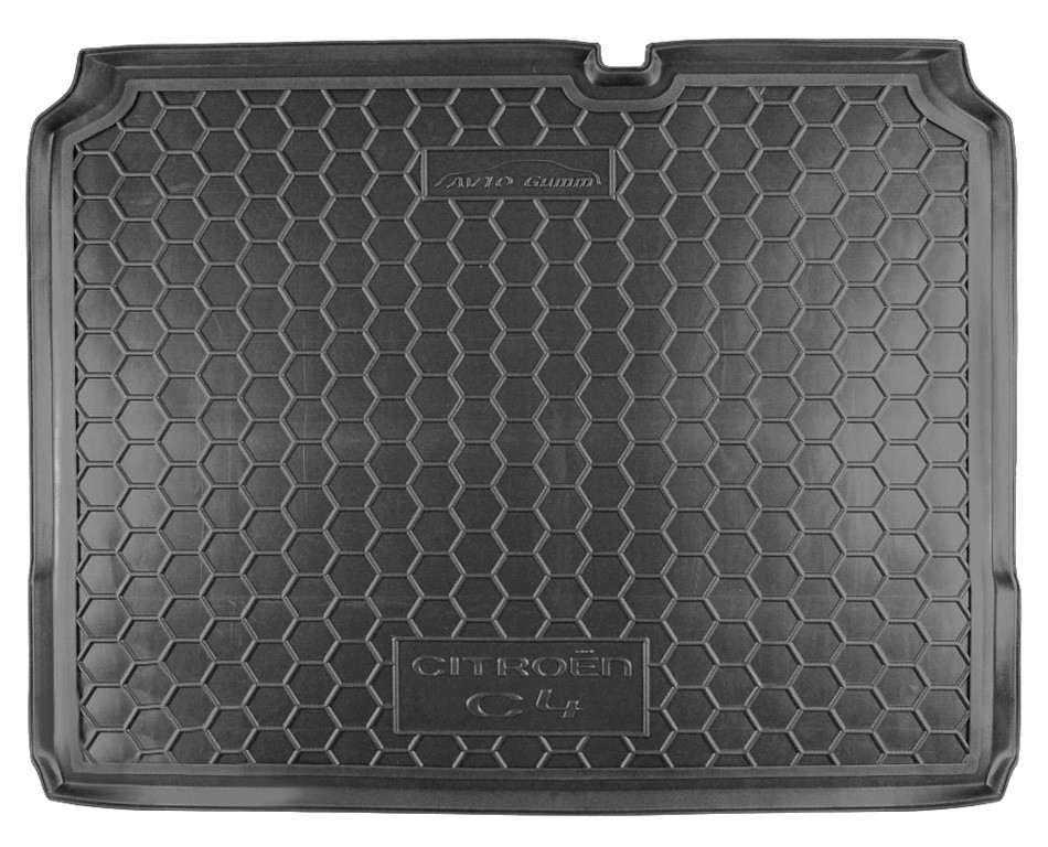 Коврик в багажник Citroen C4 '2010-2020 (хетчбек) Avto-Gumm (черный, пластиковый)
